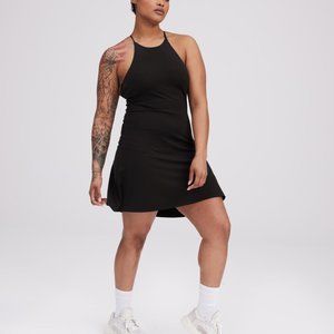 Girlfriend Collective Naomi Workout Dress Small Black